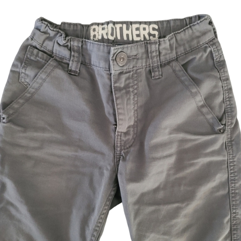 BROTHERS NORDSTROM Flat Front Gray Shorts Boys Size 8 Cali Surfer Skate - Picture 11 of 13